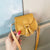 Women's Mini Pu Leather Solid Color Fashion Round Magnetic Buckle Crossbody Bag