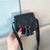 Women's Mini Pu Leather Solid Color Fashion Round Magnetic Buckle Crossbody Bag