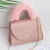 Women's Mini Pu Leather Solid Color Fashion Square Flip Cover Crossbody Bag