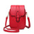 Women's Mini Pu Leather Solid Color Fashion Square Zipper Crossbody Bag