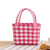 Women's Mini Pvc Lattice Vacation Square Open Straw Bag