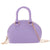 Women's Mini Pvc Solid Color Fashion Shell Zipper Crossbody Bag