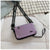 Women's Mini Pvc Solid Color Streetwear Square Zipper Crossbody Bag