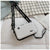 Women's Mini Pvc Solid Color Streetwear Square Zipper Crossbody Bag