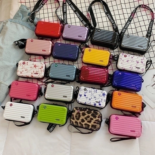 Women's Mini Pvc Solid Color Streetwear Square Zipper Crossbody Bag