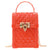 Women's Mini Silica Gel Lingge Fashion Square Lock Clasp Crossbody Bag