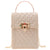 Women's Mini Silica Gel Lingge Fashion Square Lock Clasp Crossbody Bag