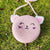 Women's Mini Straw Cartoon Cute Round Zipper Circle Bag