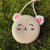 Women's Mini Straw Cartoon Cute Round Zipper Circle Bag