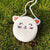 Women's Mini Straw Cartoon Cute Round Zipper Circle Bag