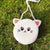 Women's Mini Straw Cartoon Cute Round Zipper Circle Bag