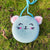 Women's Mini Straw Cartoon Cute Round Zipper Circle Bag