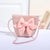 Women's Mini Straw Flower Bow Knot Fashion Bucket Zipper Shoulder Bag Handbag Crossbody Bag