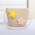 Women's Mini Straw Flower Bow Knot Fashion Bucket Zipper Shoulder Bag Handbag Crossbody Bag