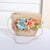 Women's Mini Straw Flower Bow Knot Fashion Bucket Zipper Shoulder Bag Handbag Crossbody Bag