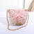 Women's Mini Straw Flower Bow Knot Fashion Bucket Zipper Shoulder Bag Handbag Crossbody Bag