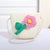 Women's Mini Straw Flower Bow Knot Fashion Bucket Zipper Shoulder Bag Handbag Crossbody Bag