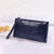 Women's Mini Summer Pu Leather Solid Color Crocodile Fashion Square Zipper Clutch Bag