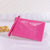 Women's Mini Summer Pu Leather Solid Color Crocodile Fashion Square Zipper Clutch Bag