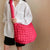 Women's Nylon Solid Color Basic Square Zipper Crossbody Bag