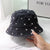 Women's Original Design Polka Dots Rhinestone Flat Eaves Bucket Hat