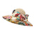 Women's Pastoral Flower Printing Wide Eaves Bucket Hat