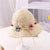 Women's Pastoral Flower Ruffles Bucket Hat