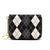 Women's Plaid Pu Leather Zipper Card Holders