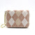 Women's Plaid Pu Leather Zipper Card Holders