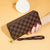 Women's Plaid Pu Leather Zipper Wallets