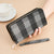 Women's Plaid Pu Leather Zipper Wallets