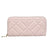 Women's Plaid Solid Color Pu Leather Zipper Wallets