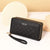 Women's Plaid Solid Color Pu Leather Zipper Wallets