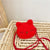 Women's Plush Animal Cute Oval Zipper Crossbody Bag