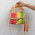 Women's Polyester Color Block Elegant Ethnic Style Square Lock Clasp Handbag