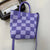 Women's Polyester Plaid Basic Streetwear Bucket Open Shoulder Bag Handbag Crossbody Bag