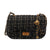 Women's Polyester Solid Color Classic Style Sewing Thread Square Lock Clasp Shoulder Bag