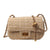 Women's Polyester Solid Color Classic Style Sewing Thread Square Lock Clasp Shoulder Bag