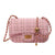 Women's Polyester Solid Color Classic Style Sewing Thread Square Lock Clasp Shoulder Bag