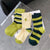 Women's Preppy Style Plaid Cotton Crew Socks A Pair 1 Set