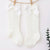 Women's Princess Cute Solid Color Cotton Mesh Crew Socks One Pair