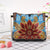 Women's Pu Leather Animal Flower Butterfly Ethnic Style Rhinestone Diamonds Zipper Crossbody Bag