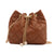 Women's Pu Leather Argyle Classic Style String Crossbody Bag