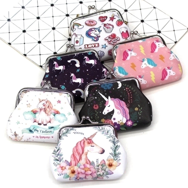 Women's  Pu Leather Buckle Coin Purses