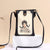 Women's Pu Leather Cartoon Cute Square Zipper Buckle Crossbody Bag