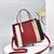 Women's Pu Leather Color Block Elegant Streetwear Bucket Zipper Handbag Bucket Bag