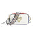 Women's Pu Leather Heart Shape Streetwear Square Zipper Shoulder Bag