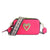 Women's Pu Leather Heart Shape Streetwear Square Zipper Shoulder Bag