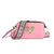 Women's Pu Leather Heart Shape Streetwear Square Zipper Shoulder Bag