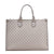 Women's Pu Leather Lattice Elegant Bucket Zipper Handbag